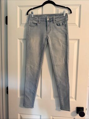 American Eagle Outfitters Pale Blue Skinny Jeggings